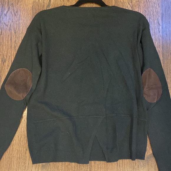 Autumn Cashmere Side Elbow Patch Sweater - Picture 5 of 8